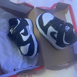 black & white Pandas for sale, never worn, brand new size 2c with box